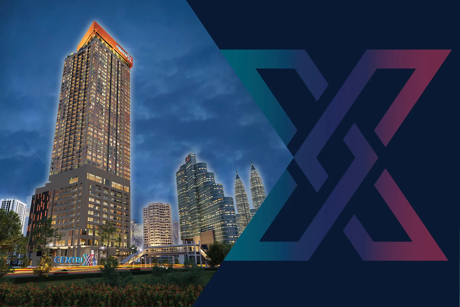 Centrix The Station Dang Wangi — Centrix tower exterior concept