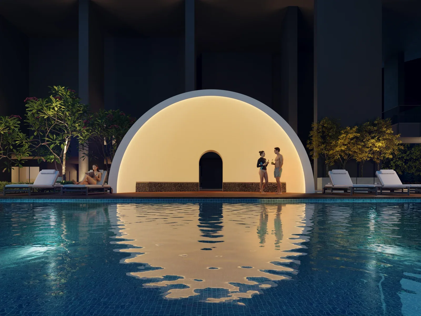 Lunar 9 Seputeh — Moonlight pool