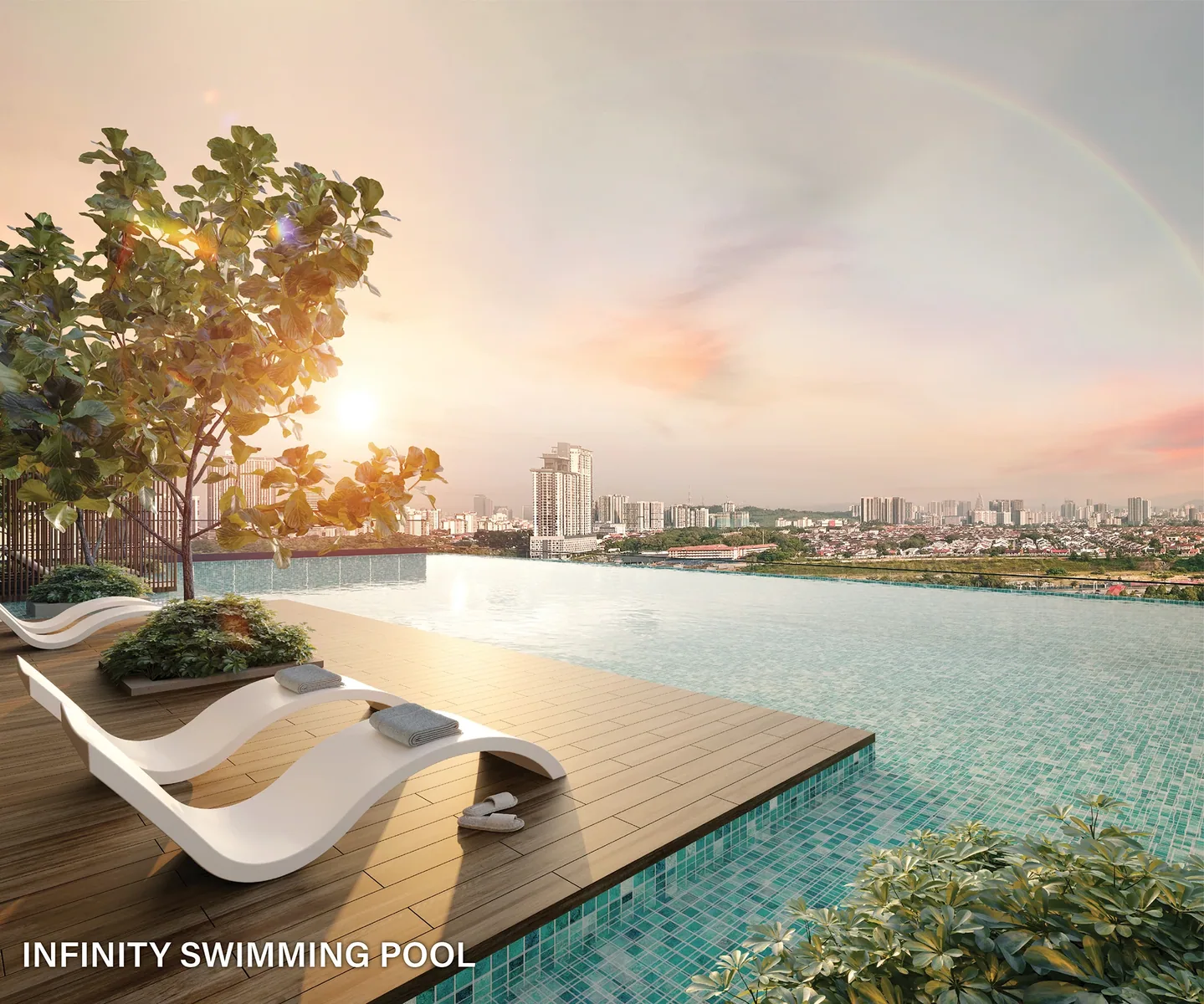 Oaka Residence Bukit Jalil — infinity swimming pool