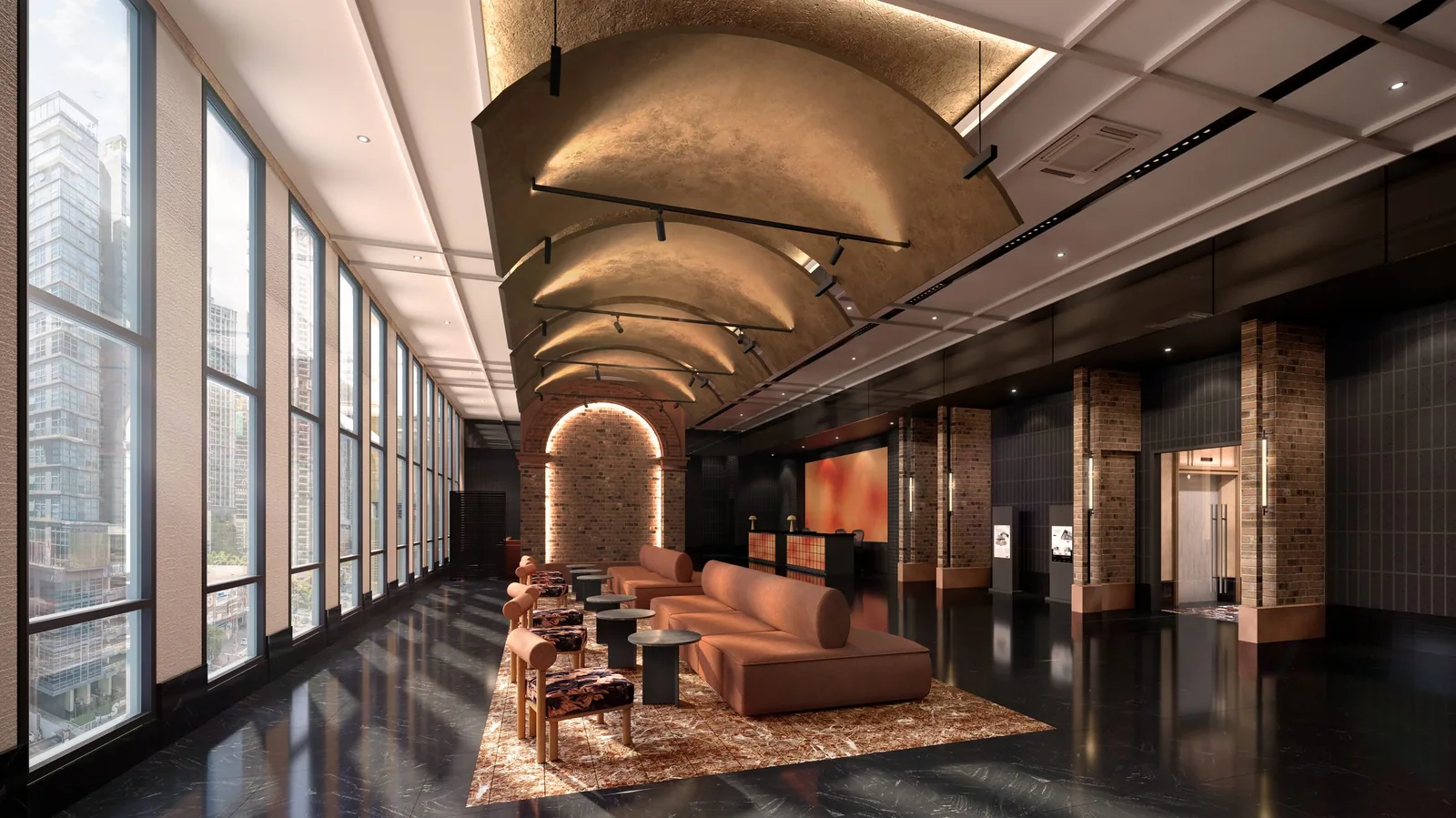 RECEPTION LOBBY — Phoeniz official project rendering