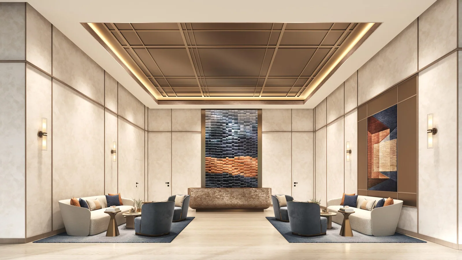 Sutera Suites Kl City Gateway — Elegant reception area at SUTERA SUITES