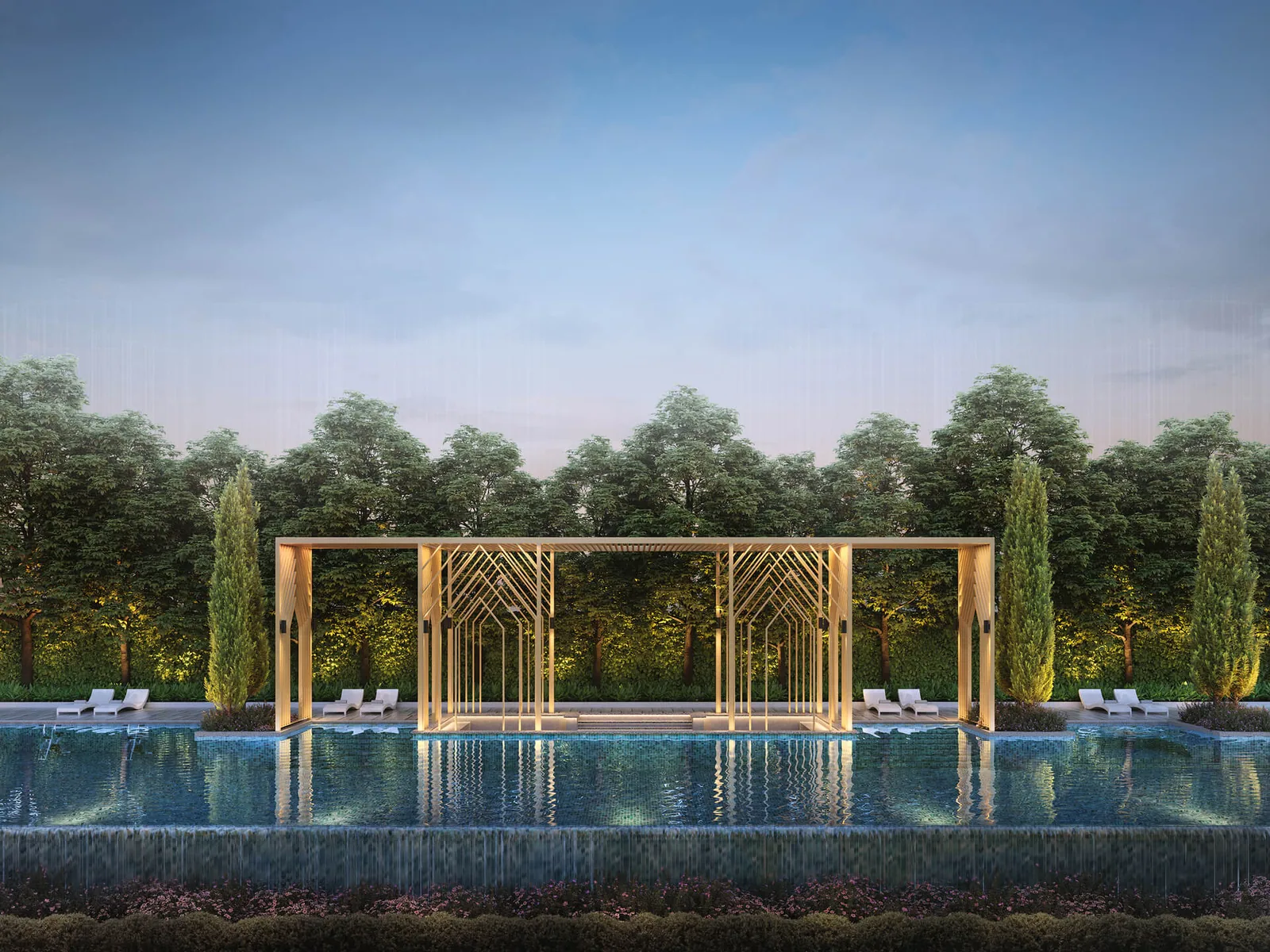 Trinity Nordic Seri Kembangan — Swimming pool pavilion