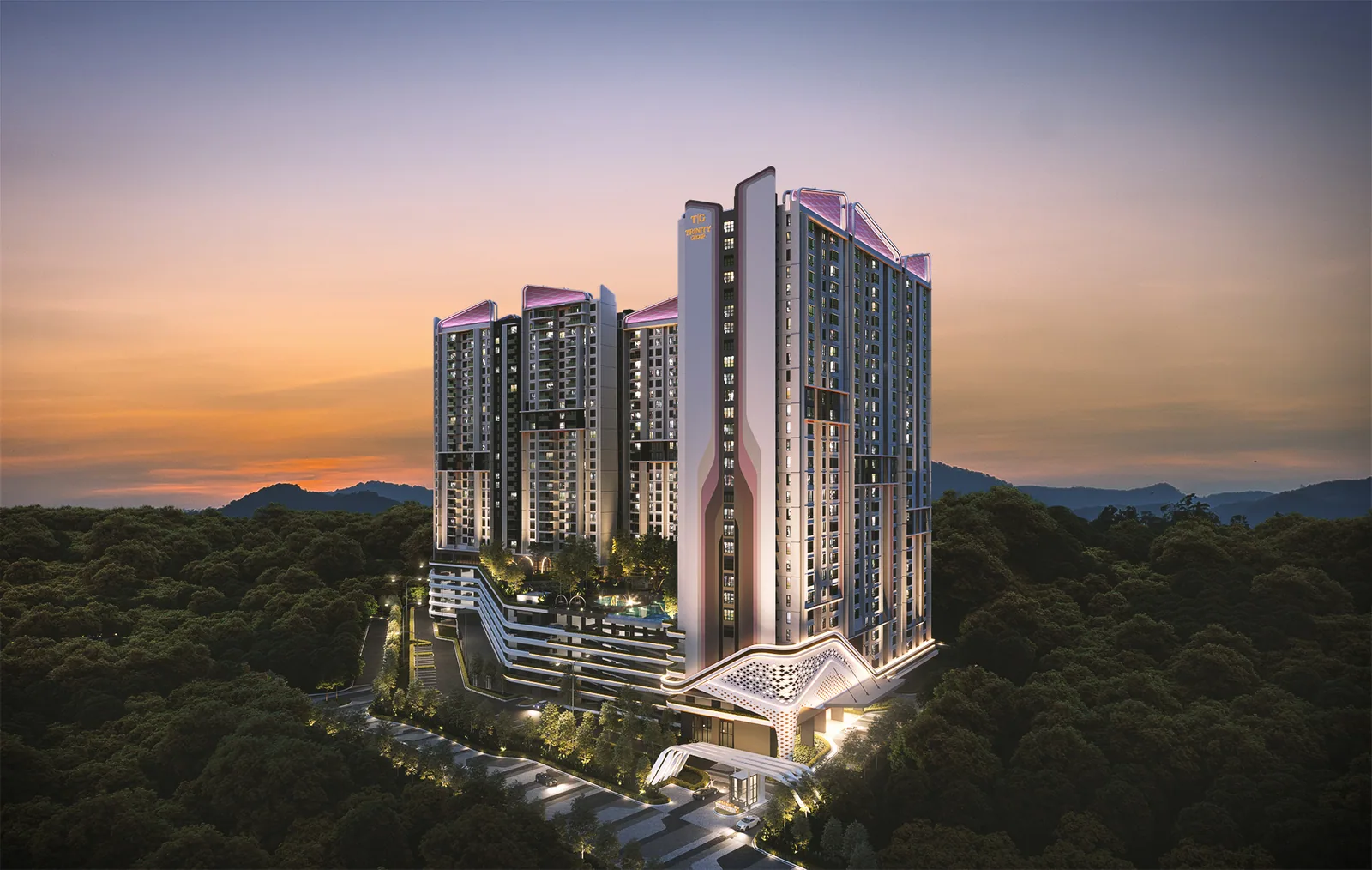 Trinity Rainfora Bandar Kinrara — Facade preview