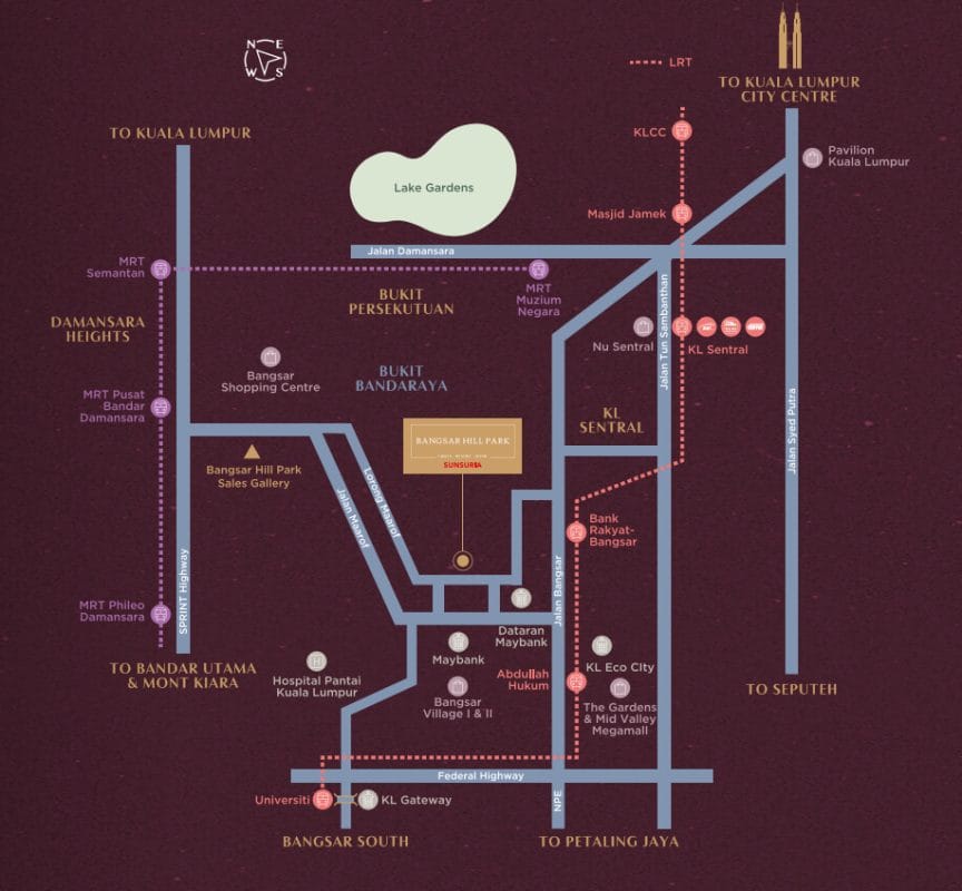 Bangsar Hillpark Location Map (1)
